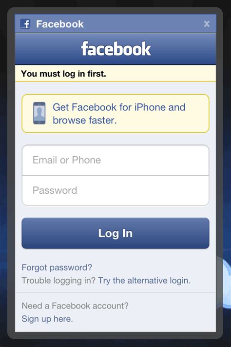facebook home page full site.